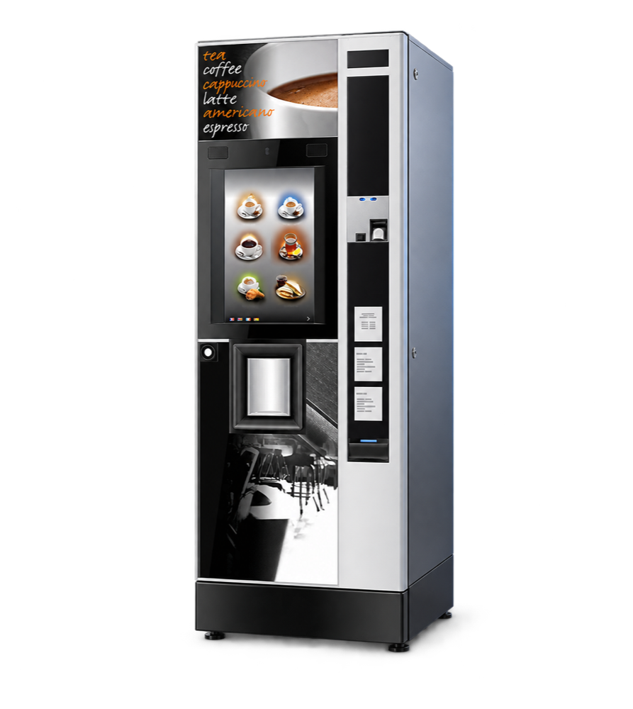 3D render of a coffee vending machine