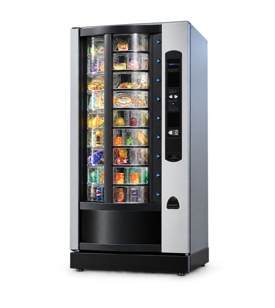 3D render of a drum vending machine